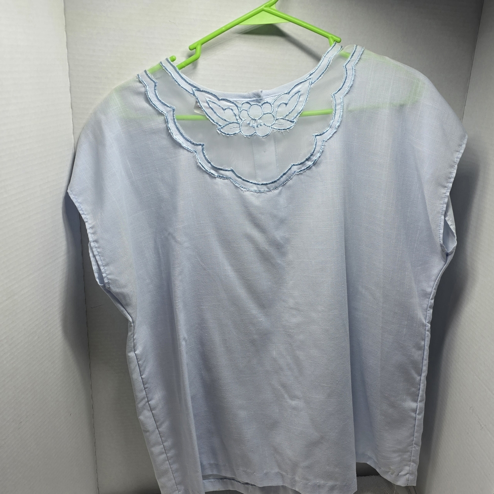 Elegant Sky Blue Women's Blouse